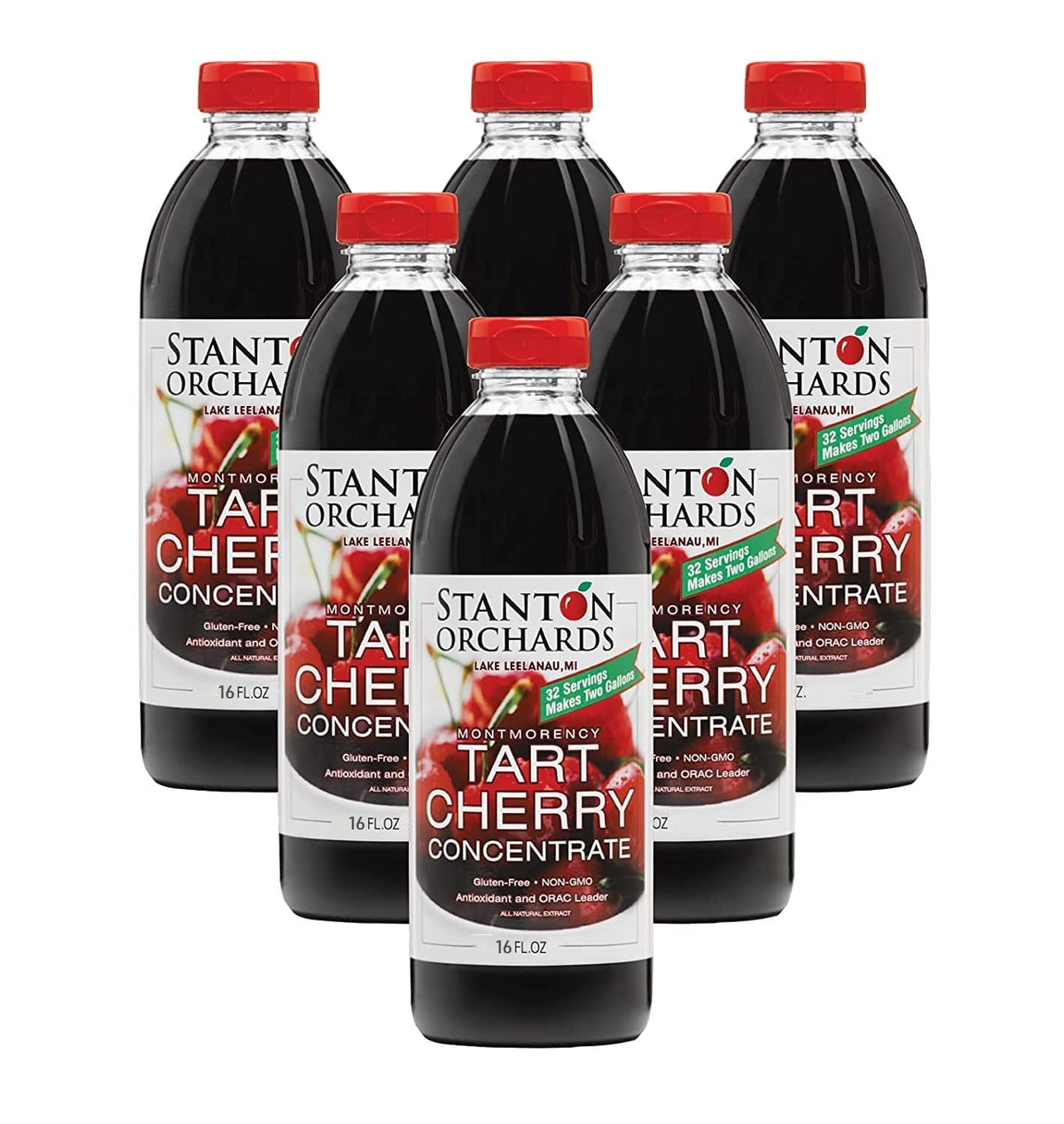 Case of Six (6) 16 oz. Bottles of Tart Cherry Concentrate