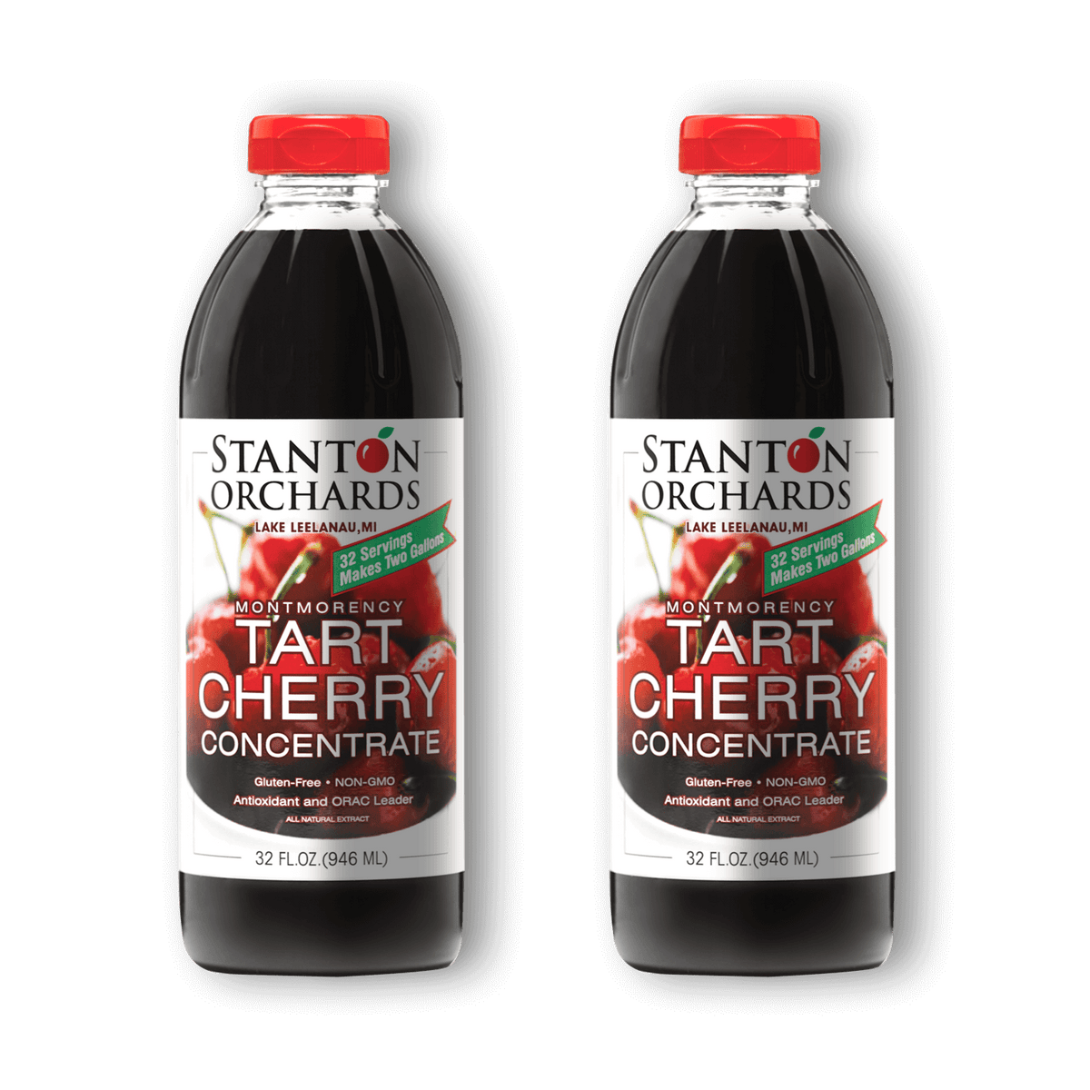 32 Fl Oz Pack of 2 Stanton Orchards Tart Cherry Concentrate