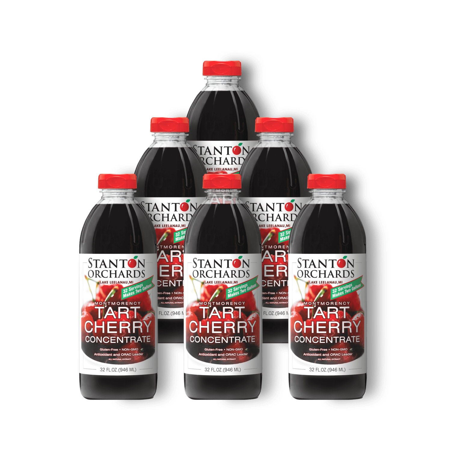 Case of Six (6) 32 oz. Bottles of Tart Cherry Concentrate