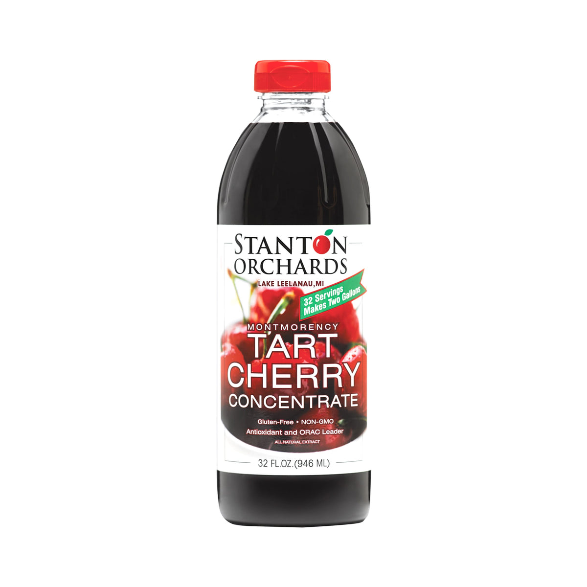 32 oz. Bottle of Stanton Orchards Tart Cherry Concentrate